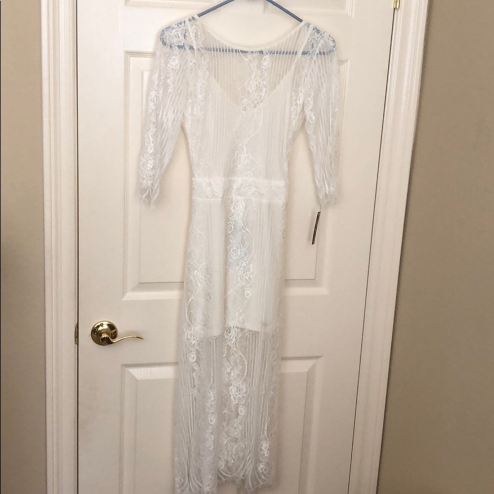 For Love And Lemons White Midi Dress